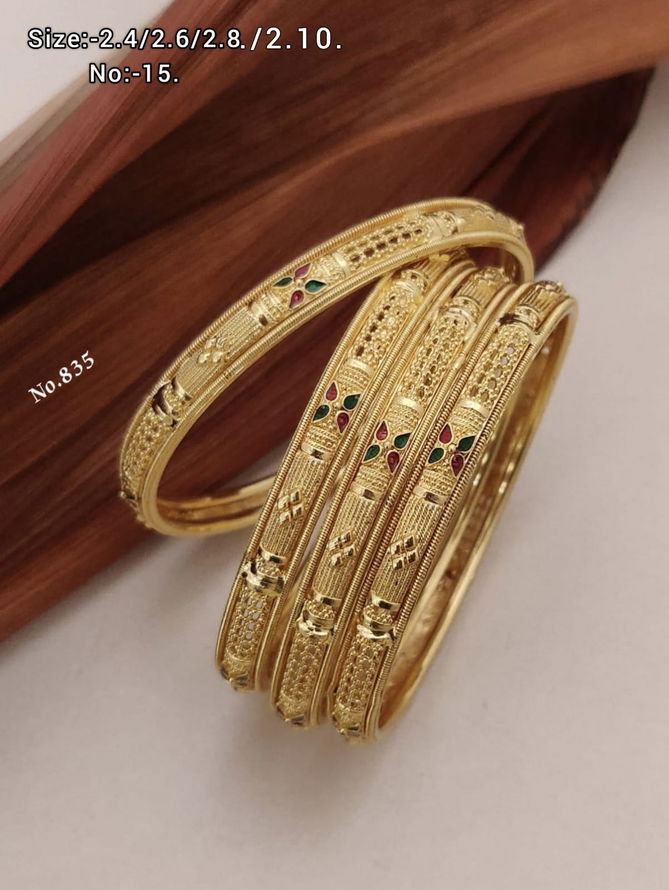 Designer Micro Gold Plating 4 Pice Bangles Suppliers in Mumbai
